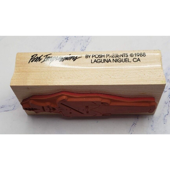 Soldier Boy Posh Impressions Toy Soldier Wood Mounted Rubber Stamp Z175 - Picture 5 of 7